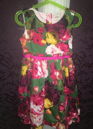 Яркое нарядное платье в цветы redtag3 фото