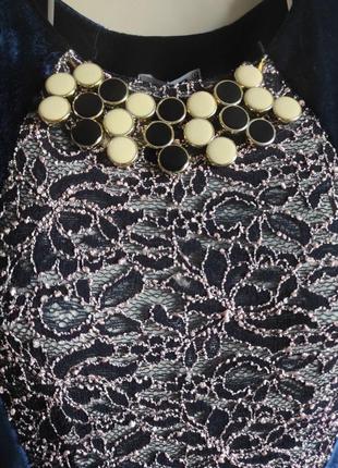 Сукня з оксамитовими вставками маленький розмір6 фото
