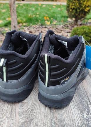 Мужские зимние кроссовки adidas niteball winter grey серые с мехом2 фото