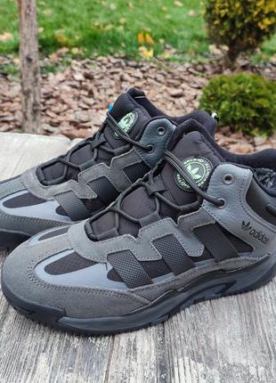 Мужские зимние кроссовки adidas niteball winter grey серые с мехом4 фото