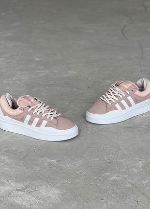 Кроссовки adidas campus bad bunny pink2 фото