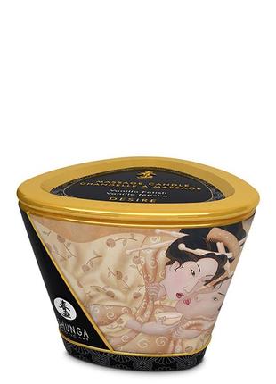 Свічка для масажу massage candle vanilla, 170 мл3 фото