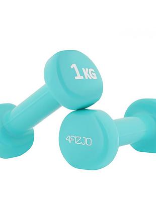 Гантели виниловые 2x1 кг 4fizjo 4fj0197 для дома и спортзала лучшая цена с быстрой доставкой по украине