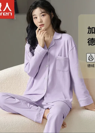 Пижама фиолетовая/сиреневая женская xl/l1 фото