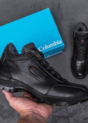 Чоловічі зимові шкіряні черевики columbia zk antishok winter shoes