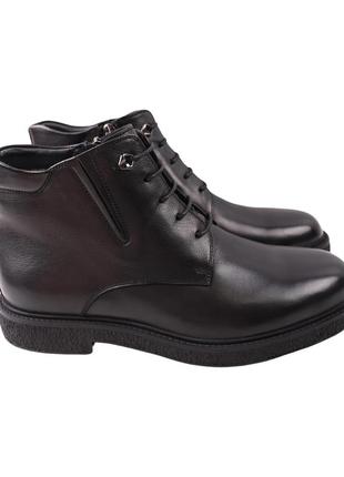 Ботинки мужские clemento черные натуральная кожа, 45