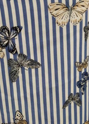 Блуза в полоску и бабочки, 148 фото