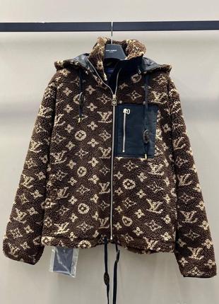 Курточка з натуральної овчини у стилі louis vuitton