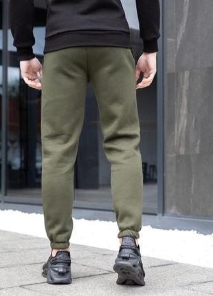 Мужские штаны джоггеры с карманами хаки pobedov 007 зима4 фото