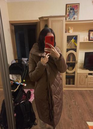 Пуховик пальто куртка длинная теплая1 фото