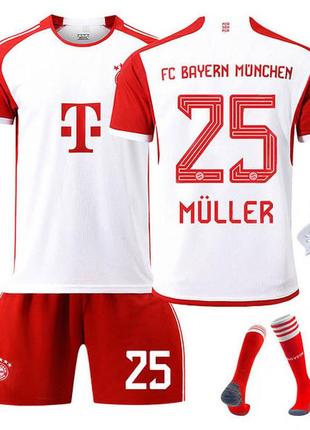 Дитяча футбольна форма fc bayern munchen muller 25 сезон 2024.