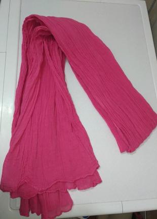 Розовый шарф4 фото