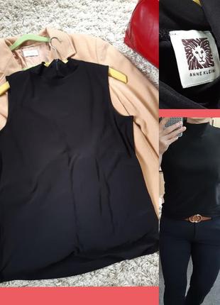 Базовый черный гольф без рукава,anne klein,  p. m-xl