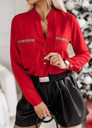 Блузка красный, молоко, зумруд