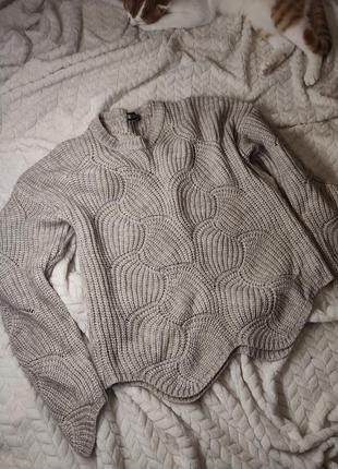 Елегантный вязаный свитер7 фото