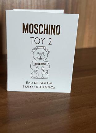 Moschino toy 2, оригинал, парфюмированная вода новый пробник