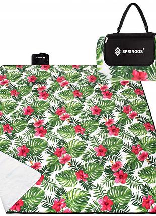 Коврик для пикника и кемпинга складной springos 200 x 200 см pm019 фольгированный для улицы, сада или, для дачи, для путешествий