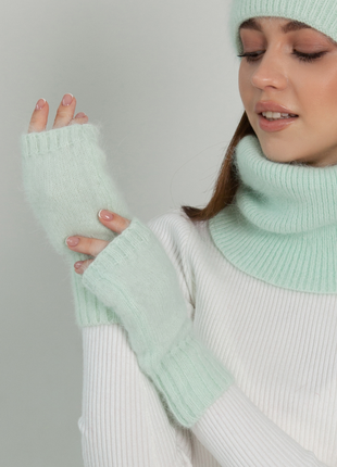 Митенки ангора 11 цветов 622ар