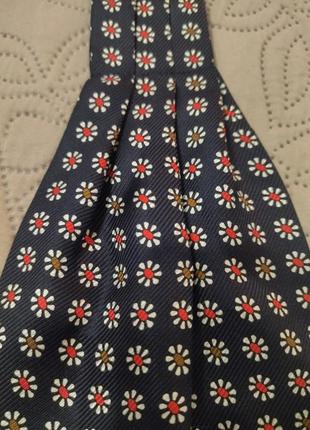 Шелковый галстук швейцарского люксового бренда bally7 фото