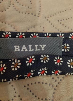 Шелковый галстук швейцарского люксового бренда bally9 фото