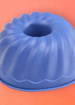 Силіконова форма для кексу кругла з отвором посередині діаметр 23