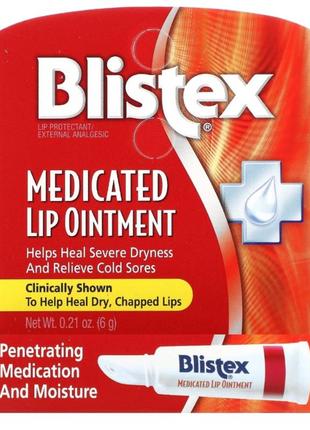 Blistex лікувальна мазь бальзам для губ, 6 г1 фото
