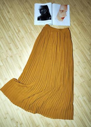 Vero moda длинная плиссированная юбка
 рыжего цвета2 фото
