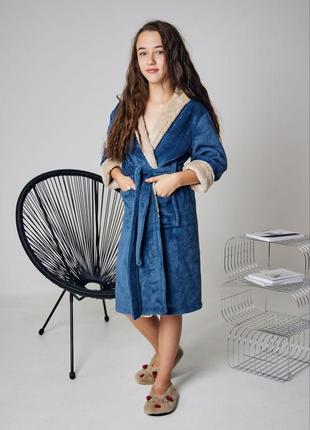 Халат для дівчинки велсофт