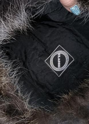 Шапка кожа на меху