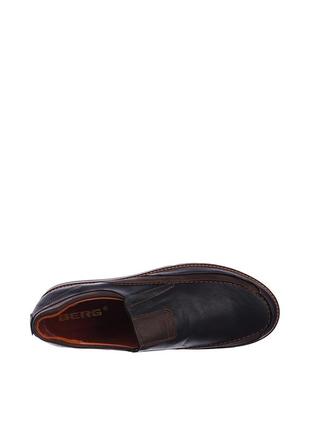 Туфли мужские  коричневые натуральная кожа украина  berg - размер 46 (31,7 см)  (модель: berg449kbrown)4 фото