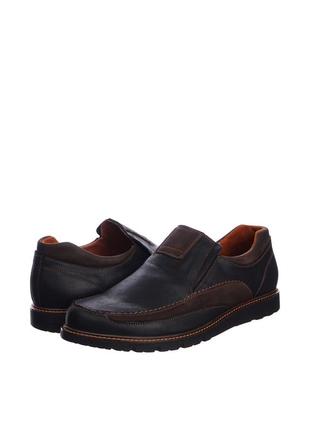 Туфли мужские  коричневые натуральная кожа украина  berg - размер 46 (31,7 см)  (модель: berg449kbrown)8 фото