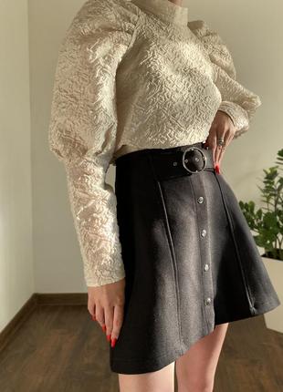 Спідниця міні чорна юбка6 фото