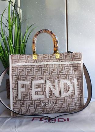 Сумка шоппер у стилі fendi roma lux