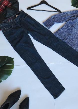 Качественные узкие синие джинсы узкачи скинни.2 фото