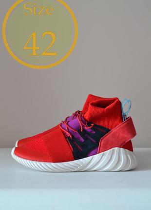 Мужские кроссовки adidas tubular doom red, оригинал, (р. 42)1 фото