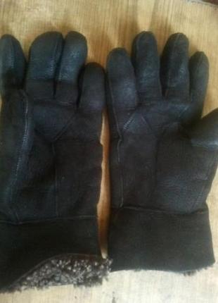 Рукавички/перчатки  на натуральному хутрі1 фото