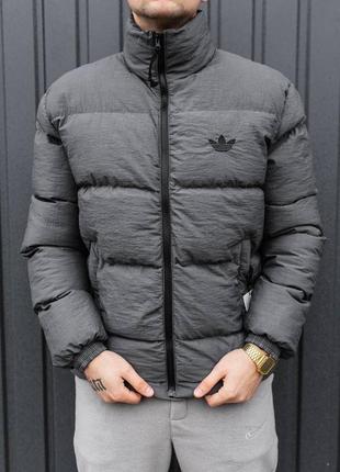 Качественная теплая зимняя осенняя adidas куртка5 фото
