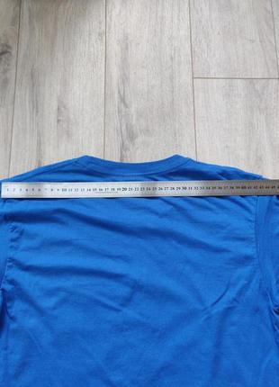 Gildan футболка синя з принтом м розмір4 фото