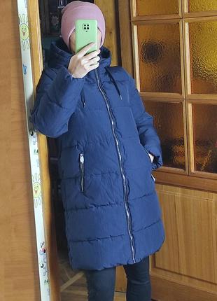 Фирменная зимняя длинная куртка пуфер оверсайз only германия6 фото