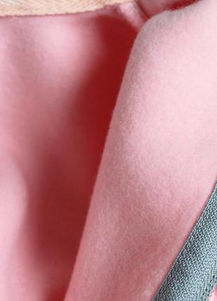 Ромпер слип комбинезон с открытыми ножками на флисе с капюшоном теплый для девочки мальчика розовый горчица2 фото