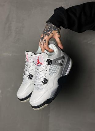 Кроссовки jordan 4 retro white cement2 фото