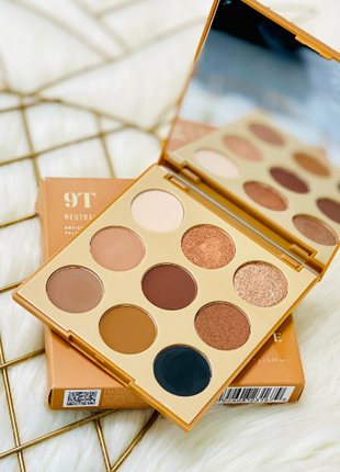 Палетка тіней morphe 9t neutral territory artistry palette1 фото