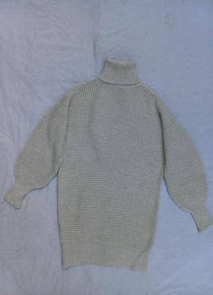 Платье свитер вязаное с горлом