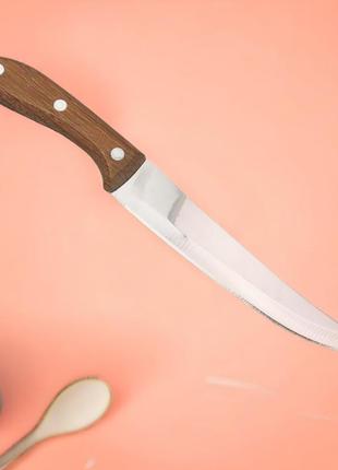 Поварской нож кitchen кnife 27 см универсальный с деревянной ручкой
