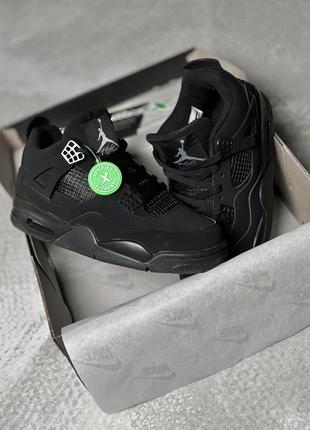 Кросівки nike air jordan 4 black