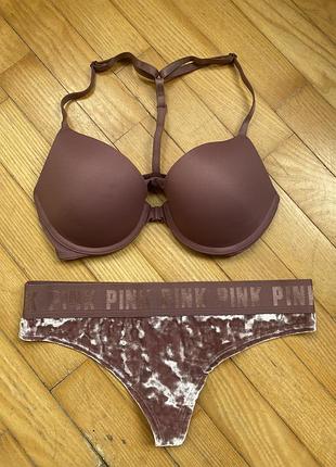 Pink бюстгальтер и трусики