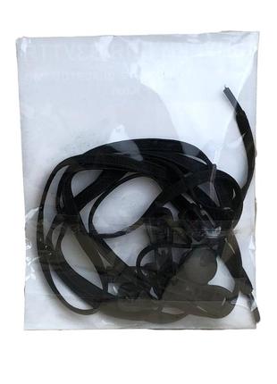 Эластичные ленивые шнурки kiwi 80 см черные4 фото