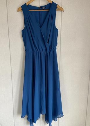 Розкішна синя сукня плаття