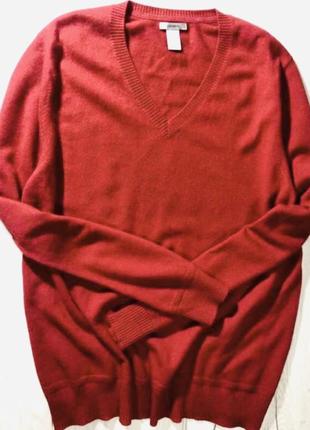 Кашеміровий червоний пуловер gap4 фото