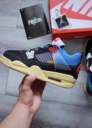 Кроссовки nike air jordan 4 retro off noir2 фото